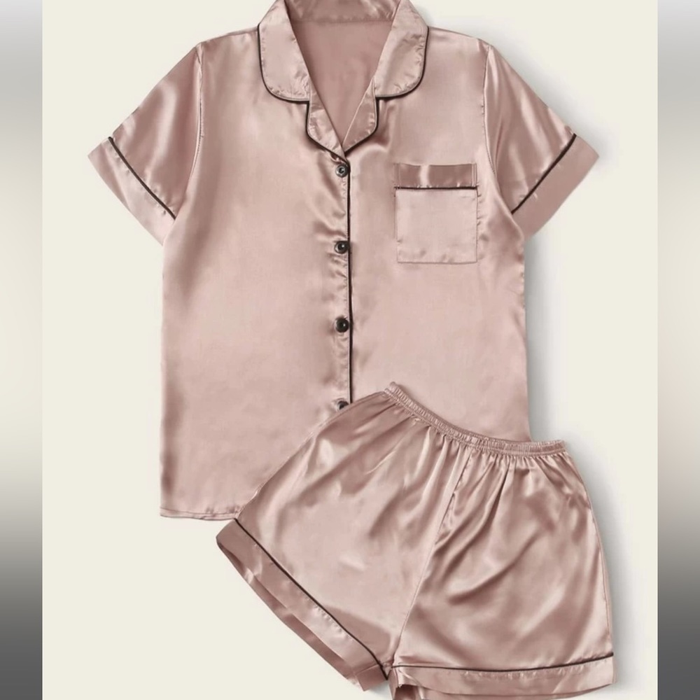 Womens pajama set silk